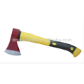 Double color plastic coating steel handle hatchet